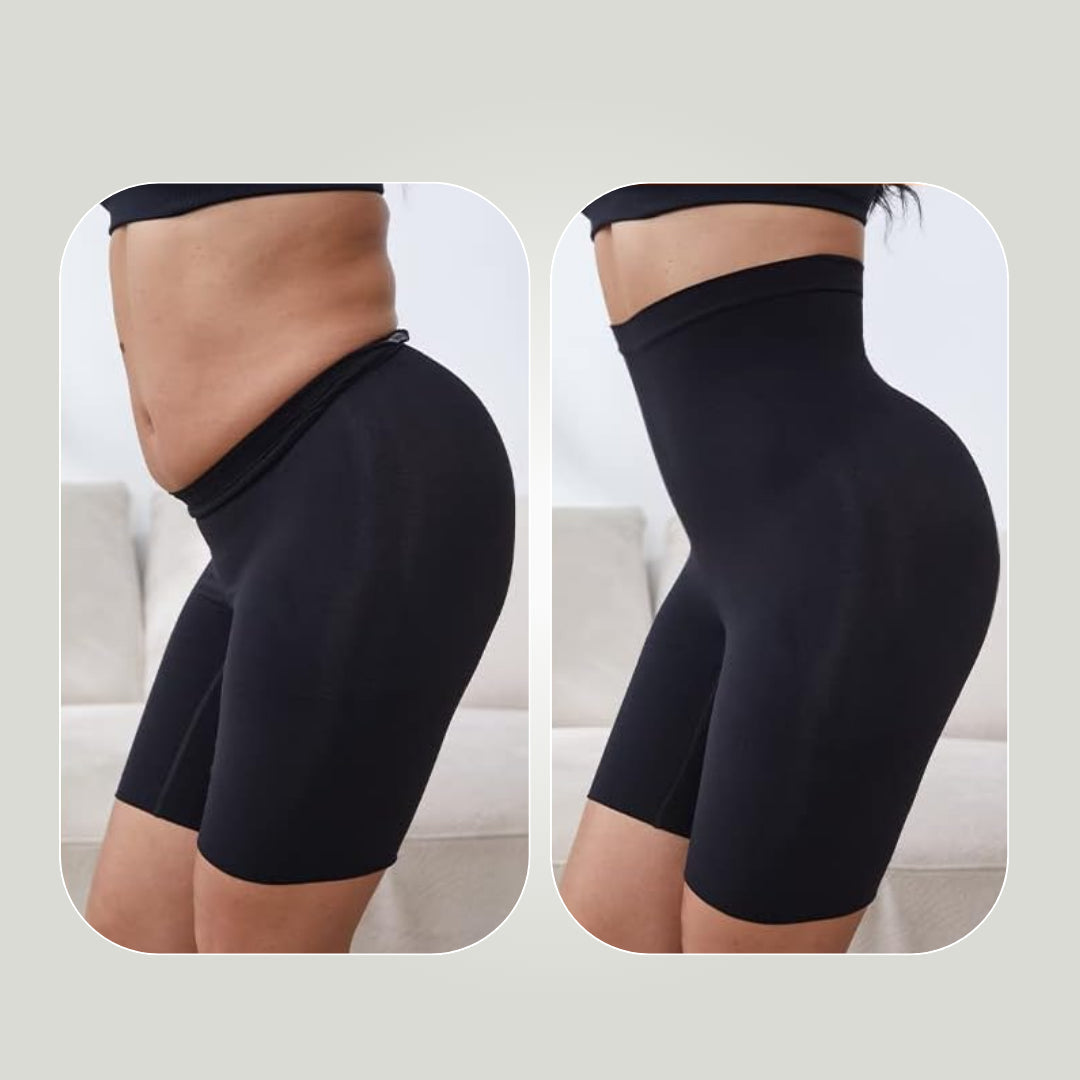 SEAMLESS MEDIUM COMPRESSION THIGH SHAPING BRIEF -SKIN