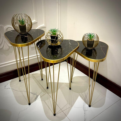 Set of 3 Modern Coffee Table – Nesting End Table & Side Table Set for Stylish Living