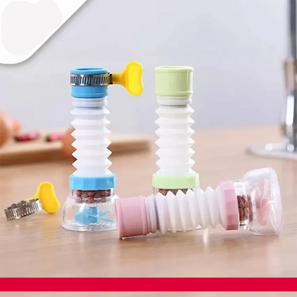 Fan Water Saving Tap, 360˚ Degree Rotatable Water Saving Tap, Durable Faucet Filter Nozzle, Tap Aerator Diffuse Faucet Nozzle Filter Adapter
